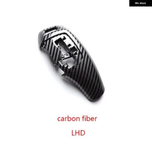 BMW LHD RHD ABS カーボン ギアシフト レバーノブカバー F20 F22 F30 F35 F32 F36 F10 F18 F07 F06 F01 F02 X3 X4 F25 F16 - LHD-Carbon Fiber