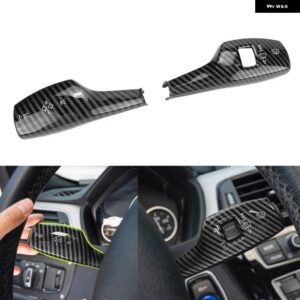 BMW ウインカー フロントガラス ワイパーレバー スイッチ カバー トリム 1 3 5 6 7シリーズ GT F30 F35 F20 F21 F10 F11 F18 F07 F01 F02 - carbon fiber