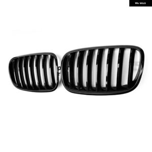 BMW ペア シングルスラット キドニーグリル グリルフロントバンパー グリル E70 E71 E72 X5 X6 2007-2013 カー - Gloss Black