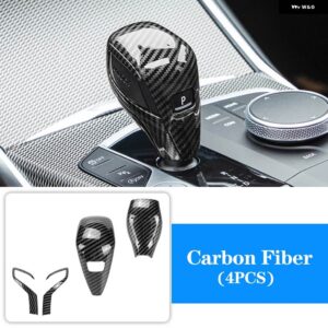 BMW カーボン ギアシフト ノブ ABS トリム ハンドルカバー 2 3 4シリーズ G20 G21 X3 G01 X4 G02 G29 G22 G26 F40 F44 G42 20-22 - Carbon Fiber 4PCS