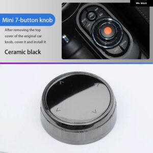 BMW ノブカバー マルチメディアボタン カバー IDRIVE ステッカー ミニクーパー クラブマンカントリーマン F54 F55 F56 F57 F60 - Ceramics 7 Button