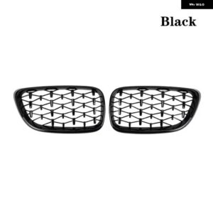 BMW ダイヤモンドフロント キドニーグリル レーシング グリルグリル グリル 2シリーズ F22 F23 F87 M2 14-19 - Gloss Black