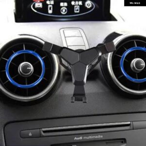 アウディ 磁気カーホルダー 電話用 A1 重力エアベント クリップマウント携帯電話スタンド スマートフォン GPS サポート 汎用 - Gravity Black