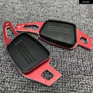 アウディ 合金 ステアリングホイール シフトパドル A1 A3 A4L A5 A6L A7 A8 S4 S5 Q2 Q5L Q7 TT TTS 20延長シフター - Red