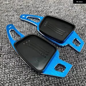 アウディ 合金 ステアリングホイール シフトパドル A1 A3 A4L A5 A6L A7 A8 S4 S5 Q2 Q5L Q7 TT TTS 20延長シフター - Blue