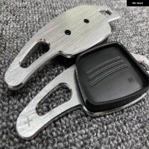 アウディ 合金 ステアリングホイール シフトパドル A1 A3 A4L A5 A6L A7 A8 S4 S5 Q2 Q5L Q7 TT TTS 20延長シフター - Silver