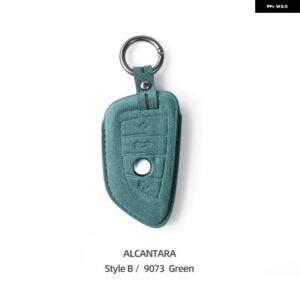 BMW 車リモートキーケースカバー アルカンターラ G20 G30 X3 G01 F25 X5 F15 X6 F16 F10 F07 F30 F32 F20 1 3 5 7シリーズ - Style B green
