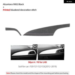 BMW ダッシュボード パネル 計器カバー アルカンターラ F20 F21 F22 F23 1 2シリーズ M パフォーマンス ステッカー インテリア - 9002 A LHD