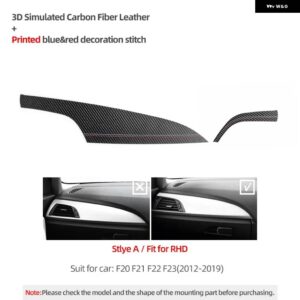 BMW ダッシュボード パネル 計器カバー アルカンターラ F20 F21 F22 F23 1 2シリーズ M パフォーマンス ステッカー インテリア - PVC A RHD