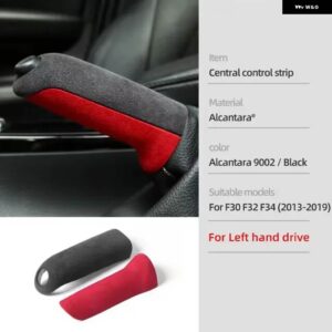 BMW F30 インテリア トリム アルカンターララップ ABS カバー M パフォーマンス ステッカー F32 F34 F36 3GT 3シリーズ 4シリーズカー - Hand brake red