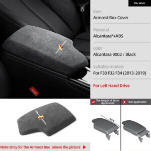 BMW F30 インテリア トリム アルカンターララップ ABS カバー M パフォーマンス ステッカー F32 F34 F36 3GT 3シリーズ 4シリーズカー - Armrest box