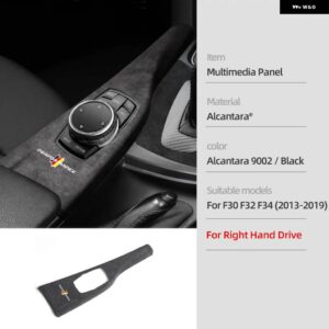 BMW F30 インテリア トリム アルカンターララップ ABS カバー M パフォーマンス ステッカー F32 F34 F36 3GT 3シリーズ 4シリーズカー - Multimedia RHD