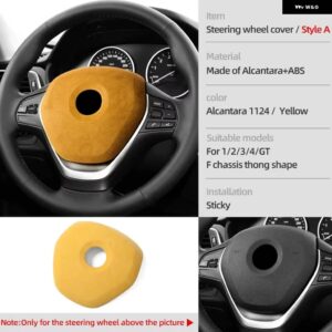 BMW アルカンターララップ ステアリングホイール カバー インテリア トリム フレームチューニング ステッカー F20 F21 F30 F32 F33 F34 F36 F48 F80 F83 - Style A 1124