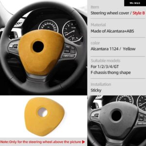 BMW アルカンターララップ ステアリングホイール カバー インテリア トリム フレームチューニング ステッカー F20 F21 F30 F32 F33 F34 F36 F48 F80 F83 - Style B 1124