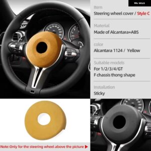 BMW アルカンターララップ ステアリングホイール カバー インテリア トリム フレームチューニング ステッカー F20 F21 F30 F32 F33 F34 F36 F48 F80 F83 - Style C 1124