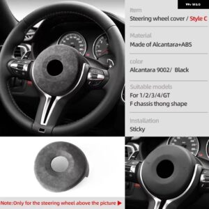 BMW アルカンターララップ ステアリングホイール カバー インテリア トリム フレームチューニング ステッカー F20 F21 F30 F32 F33 F34 F36 F48 F80 F83 - Style C 9002