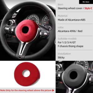 BMW アルカンターララップ ステアリングホイール カバー インテリア トリム フレームチューニング ステッカー F20 F21 F30 F32 F33 F34 F36 F48 F80 F83 - Style C 4996