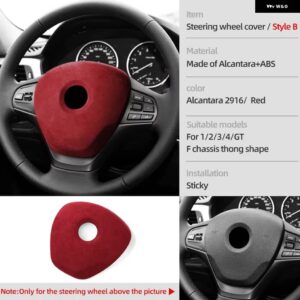 BMW アルカンターララップ ステアリングホイール カバー インテリア トリム フレームチューニング ステッカー F20 F21 F30 F32 F33 F34 F36 F48 F80 F83 - Style B 2916