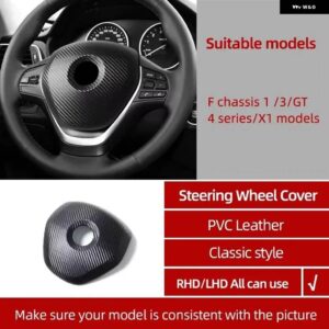 BMW アルカンターララップ ステアリングホイール カバー インテリア トリム フレームチューニング ステッカー F20 F21 F30 F32 F33 F34 F36 F48 F80 F83 - Style A Carbon