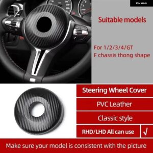 BMW アルカンターララップ ステアリングホイール カバー インテリア トリム フレームチューニング ステッカー F20 F21 F30 F32 F33 F34 F36 F48 F80 F83 - Style C Carbon