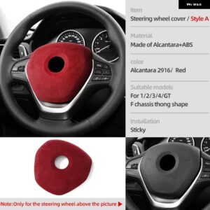 BMW アルカンターララップ ステアリングホイール カバー インテリア トリム フレームチューニング ステッカー F20 F21 F30 F32 F33 F34 F36 F48 F80 F83 - Style A 2916