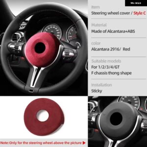 BMW アルカンターララップ ステアリングホイール カバー インテリア トリム フレームチューニング ステッカー F20 F21 F30 F32 F33 F34 F36 F48 F80 F83 - Style C 2916