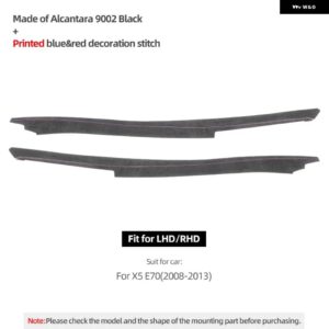 BMW カーボン X5 E70 2008-2013 センターコンソール ギアシフター パネル サイドトリム ストリップ ステッカー インテリア - Black 9002