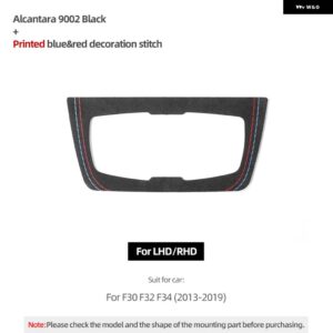 BMW ヘッドライト スイッチ ノブパネル トリム フレームアルカンターラ F30 32 F34 3シリーズ ステッカー 部品 インテリア - black,Red,Blue,Gold,Silver