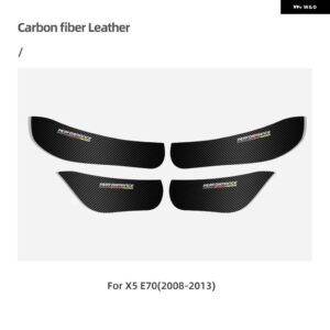 BMW ドアアンチキックパッド 革 PVC ドアフィルム ステッカー E90 F30 F10 F07 F20 F25 F26 F15 F16 E84 F48 X1 X3 X5 - E70(2008-2013)X5