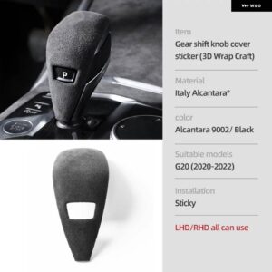 BMW G20 320I 325I 330I アルカンターラ インテリア トリム ステアリングホイール フレームカーセンターコンソール カバー パネル ステッカー - Gear Cover