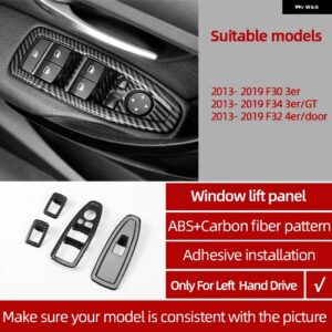 BMW F30 カーボン ABS カー インテリア トリム F32 F34 F36 3GT 3 4シリーズ ダッシュボード パネル カバー ステッカー - Window Panel