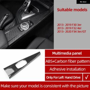 BMW F30 カーボン ABS カー インテリア トリム F32 F34 F36 3GT 3 4シリーズ ダッシュボード パネル カバー ステッカー - Multimedia Panel