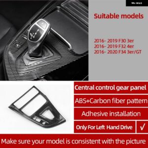 BMW F30 カーボン ABS カー インテリア トリム F32 F34 F36 3GT 3 4シリーズ ダッシュボード パネル カバー ステッカー - Gear Panel