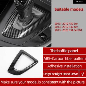 BMW F30 カーボン ABS カー インテリア トリム F32 F34 F36 3GT 3 4シリーズ ダッシュボード パネル カバー ステッカー - RHD Panel