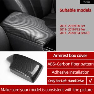 BMW F30 カーボン ABS カー インテリア トリム F32 F34 F36 3GT 3 4シリーズ ダッシュボード パネル カバー ステッカー - Armrest box