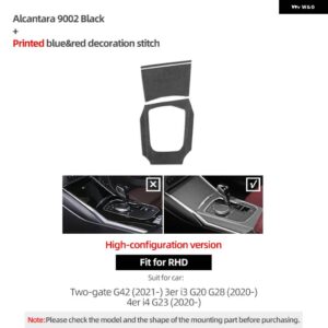 BMW G20 G28 G23 G42 3 4シリーズセンターコンソール ギアシフト パネル カバー ステッカー インテリア トリム カーボン - B 9002 RHD