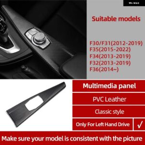BMW カーボン M パフォーマンスマルチメディアボタン パネル カバー トリム シリーズ 3 4 F30 F31 F35 F34 F32 F36 F33 - Classic LHD2