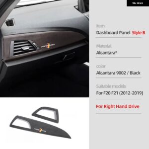 BMW アルカンターラスエード F20 118I F21 F22 F23 1 2シリーズ インテリア トリム ABS カバー M パフォーマンス ステッカー カー - Dashboard B RHD