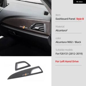 BMW アルカンターラスエード F20 118I F21 F22 F23 1 2シリーズ インテリア トリム ABS カバー M パフォーマンス ステッカー カー - Dashboard B LHD