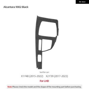 BMW アルカンターラ X1 F48 X2 F39 ギアシフター マルチメディアパネル トリム カバー M パフォーマンス ステッカー インテリア - 9002 LHD A
