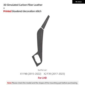 BMW アルカンターラ X1 F48 X2 F39 ギアシフター マルチメディアパネル トリム カバー M パフォーマンス ステッカー インテリア - PVC LHD B