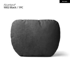 アウディ BMW アルカンターラヘッドレストネックサポート クッション 汎用 レスト クッション メルセデス ポルシェ マツダ テスラ - Alcantara Black 1PC