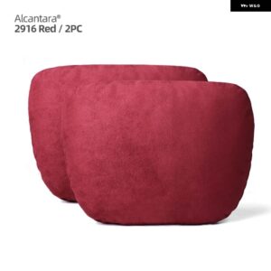 アウディ BMW アルカンターラヘッドレストネックサポート クッション 汎用 レスト クッション メルセデス ポルシェ マツダ テスラ - Alcantara 2916 2PC