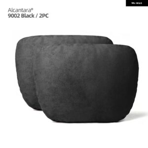 アウディ BMW アルカンターラヘッドレストネックサポート クッション 汎用 レスト クッション メルセデス ポルシェ マツダ テスラ - Alcantara 9002 2PC