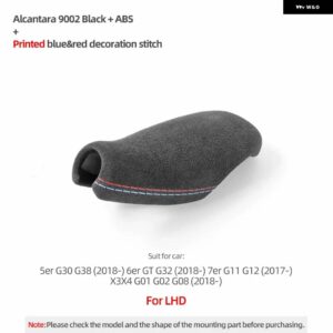 BMW ギアシフト カバー トリム カバー アルカンターラ G30 G31 G11 G01 G02 G32 5シリーズ 7シリーズ X3 X4 インテリア - Alcantara Line LHD