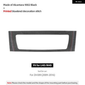 BMW カーボン Z4 E89 2009-2016 ロードスターコンソール 空調 CD フレームパネル カバー ステッカー インテリア - 9002 black