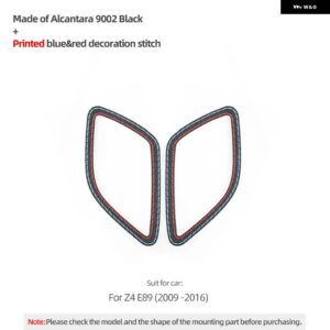 BMW ダッシュボード エアコンアウトレットベント パネル トリム カーボンパフォーマンス ステッカー Z4 E89 2009-2016 インテリア ACCESSORIE - 9002 black