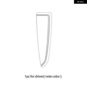 BMW アームレスト パッド 肘レストサポート F20 F21 F22 F30 F32 EG90 E92 G20 1 2 3シリーズ 320D 325I 330I 車 - 1PC Driver