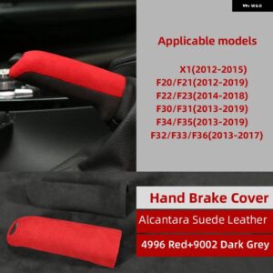 BMW ギアノブハンドブレーキカバー ステッカー アルカンターラ F30 F31 F32 F33 F34 F35 F36 E90 E60 F20 F21 F22 F23 X1 M3 - ALCANTARA 4996 9002