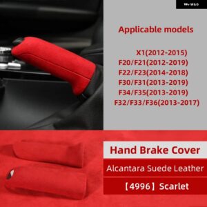 BMW ギアノブハンドブレーキカバー ステッカー アルカンターラ F30 F31 F32 F33 F34 F35 F36 E90 E60 F20 F21 F22 F23 X1 M3 - Alcantara 4996